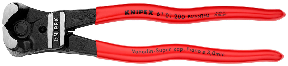 Pince coupante de devant à levier renforcé Knipex 61 01 200, 8 po
