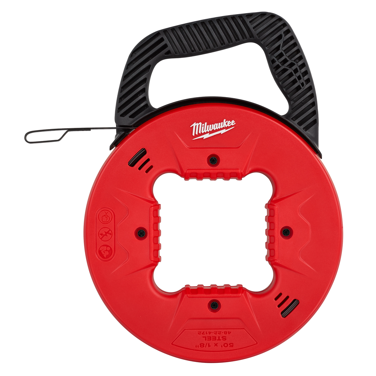 Ruban de tirage en acier Milwaukee 48-22-4172, 50 pi, 1/8 po