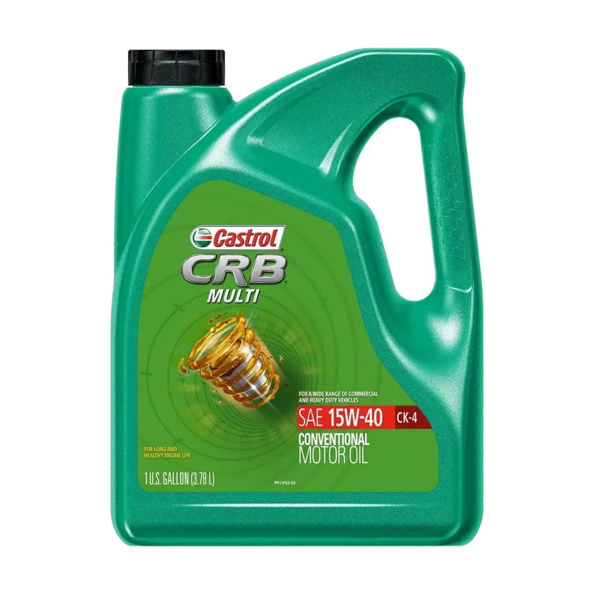 Huile moteur diesel CRB-Multi CK-4 15W40 – Réf. 15AF66 – Bidon 3.785 L – Castrol