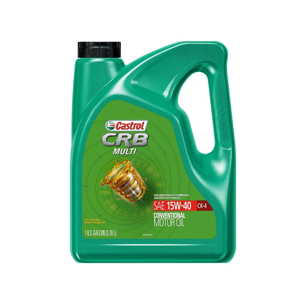 Huile moteur diesel CRB-Multi CK-4 15W40 – Réf. 15AF66 – Bidon 3.785 L – Castrol
