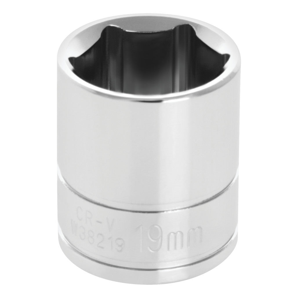 Douille métrique 6 pans Performance Tool W38219, 19 mm, entraînement 3/8 po