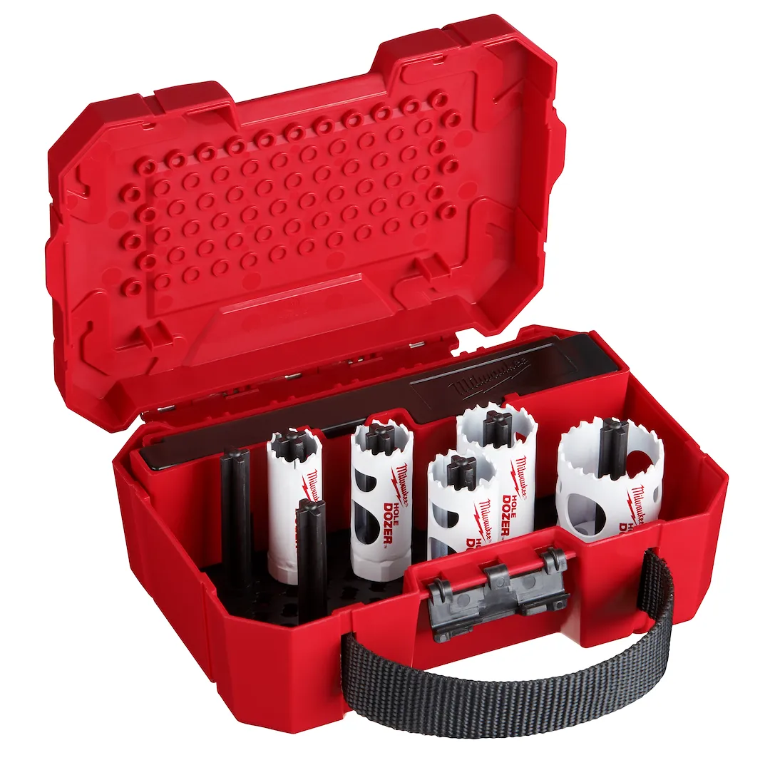 Coffret de scies cloches bimétal Milwaukee HOLE DOZER, 3,5 dpp, 9 pièces