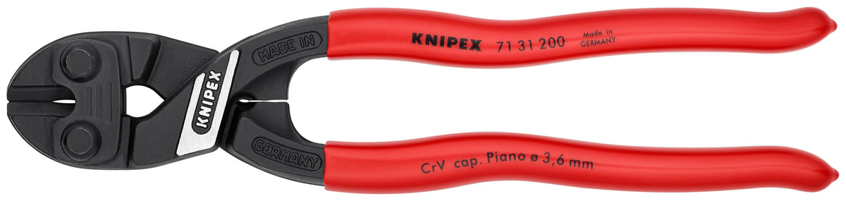 Coupe-boulons compact CoBolt à lame crantée Knipex 71 31 200, 8 po