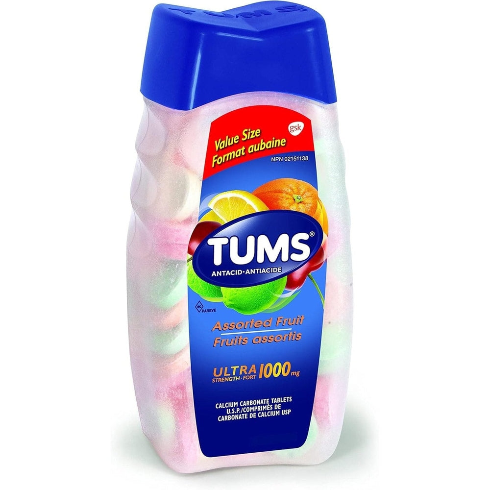 Tums Ultra Strength Antacid – 200 Tablets – Peppermint, Assorted Fruit & Smoothies