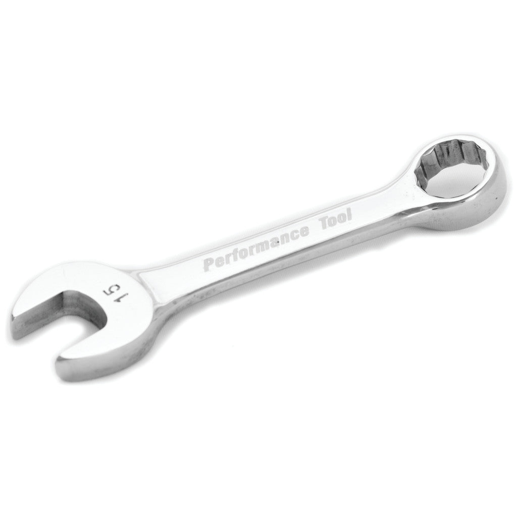 Clé mixte courte Performance Tool W30615, 15 mm