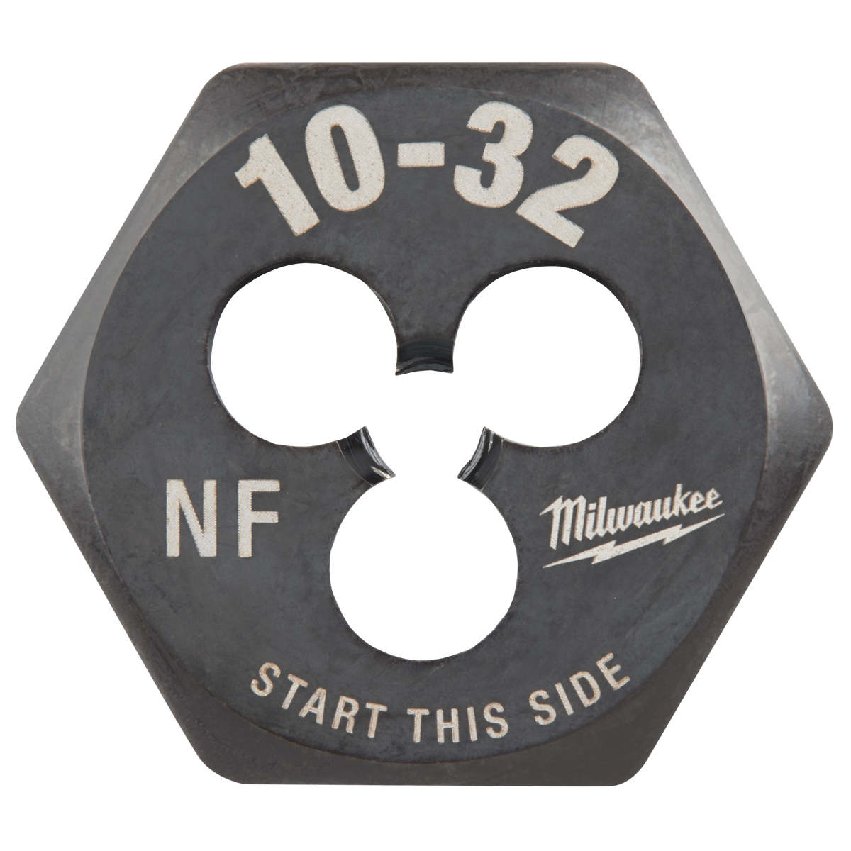 Filière hexagonale Milwaukee 49-57-5327, 10-32 NF, hexagone 1 po