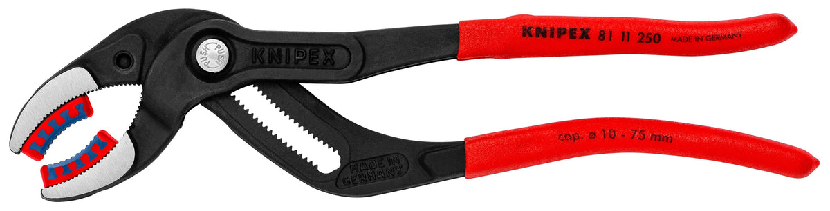 Pince pour raccords Knipex 81 11 250 à mâchoires plastique remplaçables, 10 po