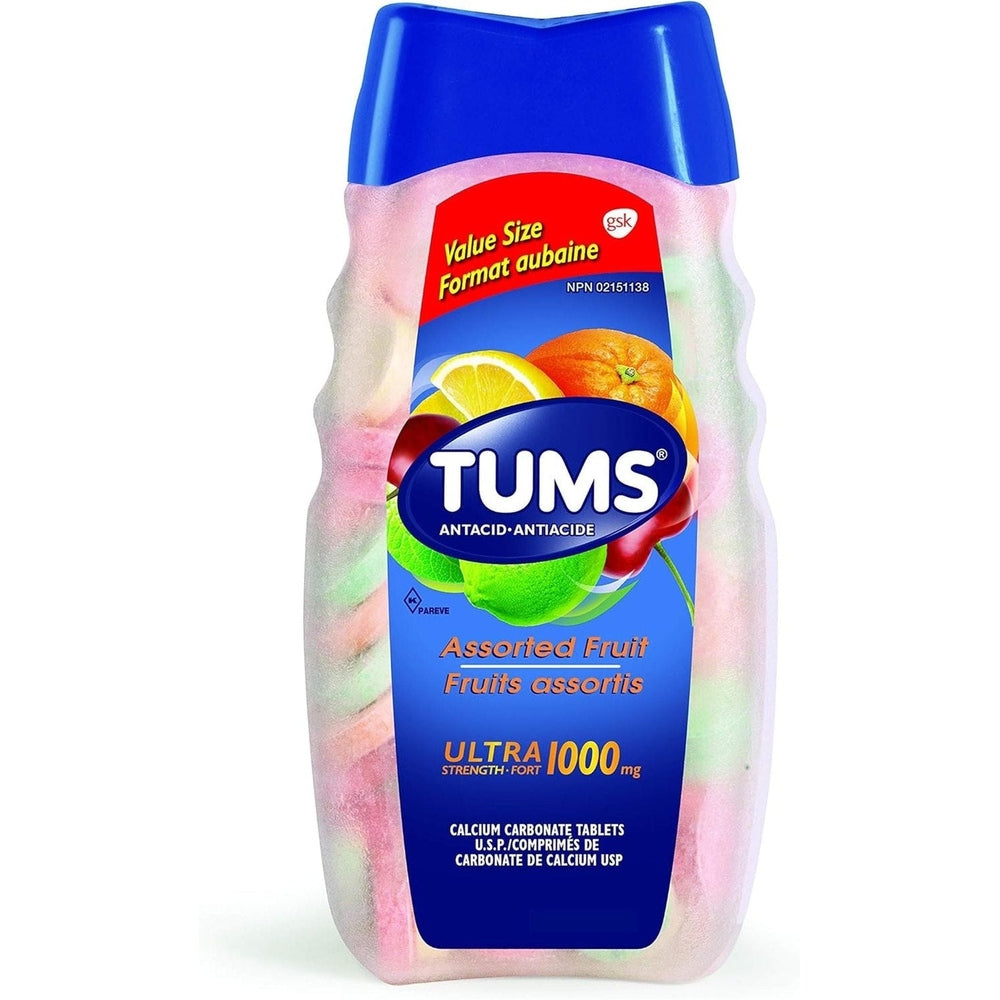 Tums Ultra Strength Antacid – 200 Tablets – Peppermint, Assorted Fruit & Smoothies