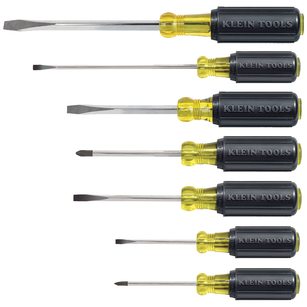 Jeu de 7 tournevis plats et Phillips Klein Tools 85076