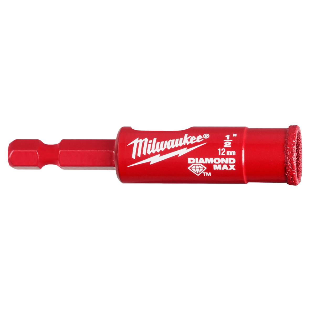 Scie cloche diamantée à tige Milwaukee 49-56-0511, 1/2 po
