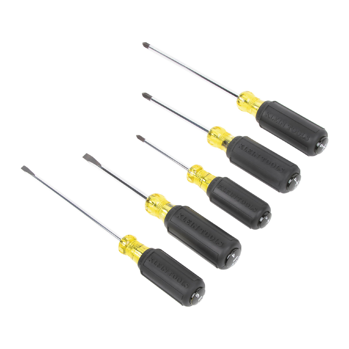 Jeu de 5 tournevis Phillips et à pointe cabinet Klein Tools 85805