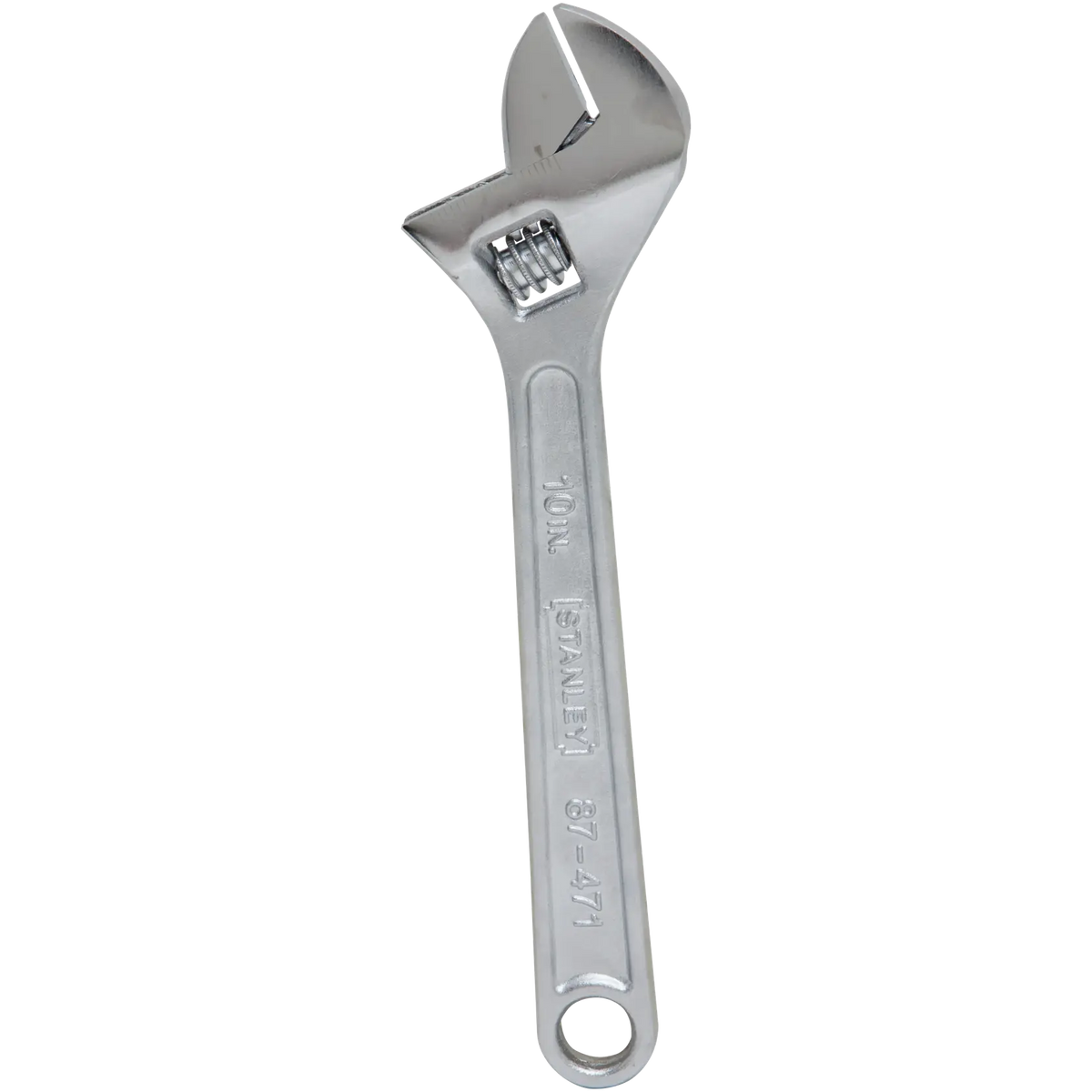 Clé à molette chromée de 10 po Stanley 87-471 avec échelle SAE et métrique