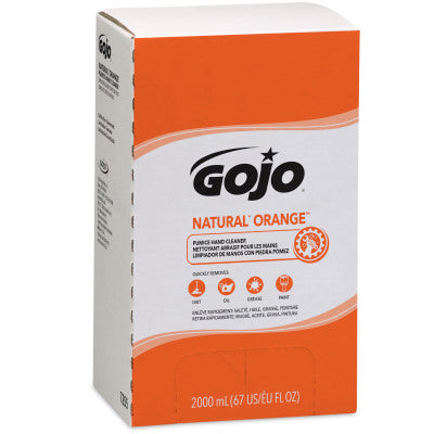 Nettoyant abrasif pour les mains GOJO Natural Orange, recharge de 2000 mL pour distributeur PRO TDX