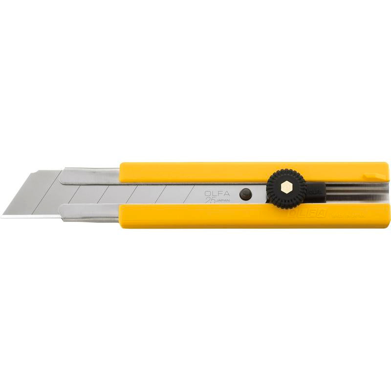 Couteau utilitaire 25 mm à insert en caoutchouc, OLFA H-1