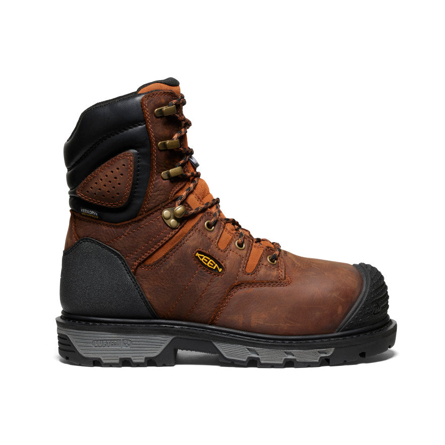 Bottes de travail imperméables KEEN 1027693 Camden, 8 po, embout carbone, protège-métatarse interne, large