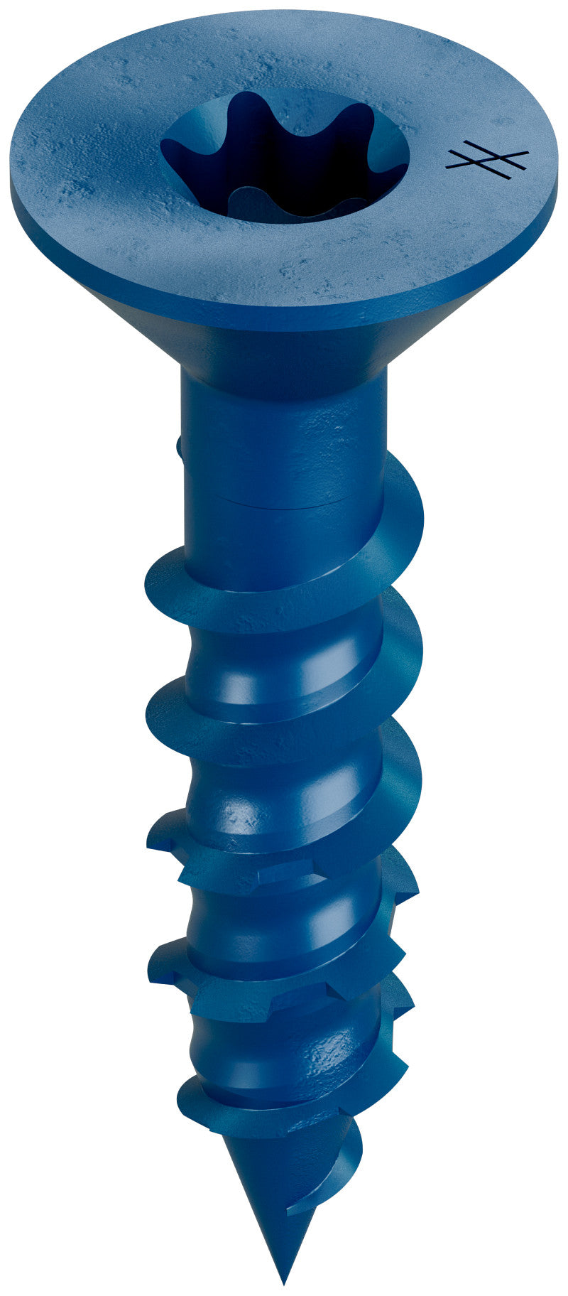 Vis à béton et maçonnerie Simpson Strong-Tie Titen Turbo TNT18214TF, 4,8 mm x 57 mm (3/16 x 2-1/4 po), tête plate à 6 lobes, vendue à l’unité
