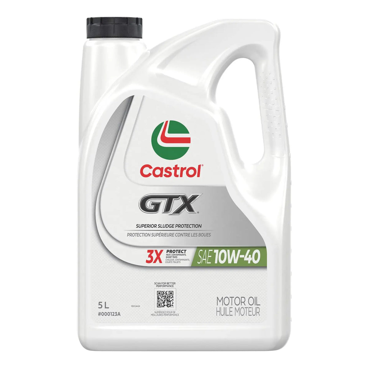 Huile moteur Castrol GTX ultraclean 10W-40 – 5 L