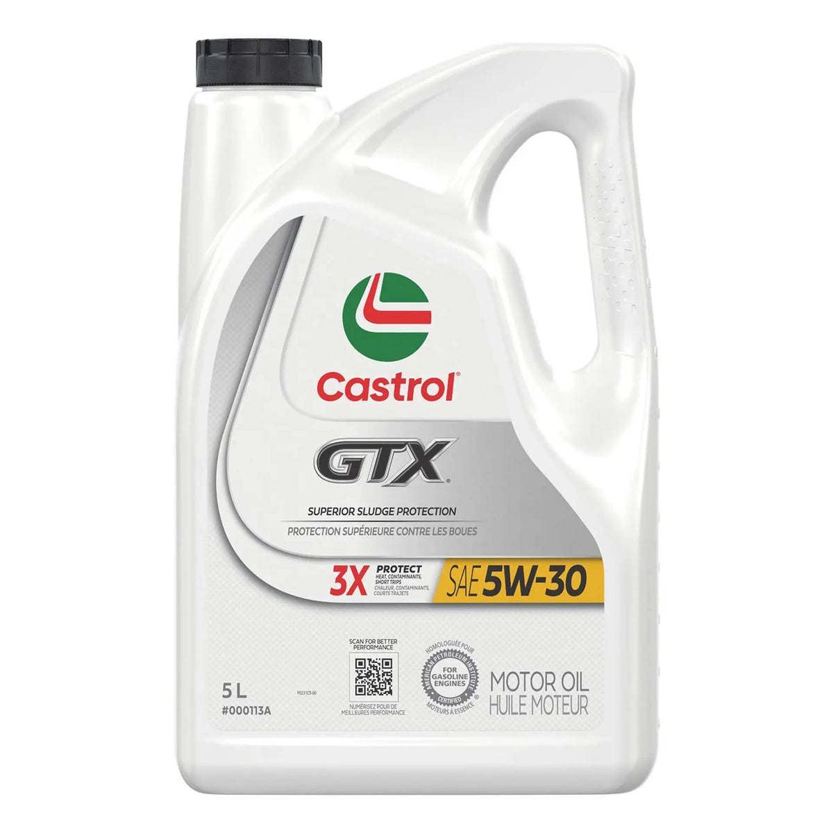Huile moteur Castrol GTX ultraclean 5W-30, 5 L