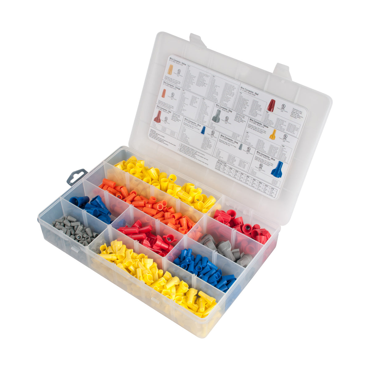 Trousse de connecteurs de fils Gardner Bender CK-570 WireGard et WingGard, 570 pièces, 22-6 AWG
