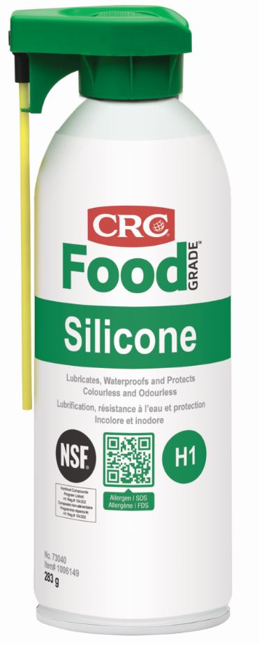 Lubrifiant au silicone CRC pour usines alimentaires NSF H1, aérosol de 283 g (16 oz)