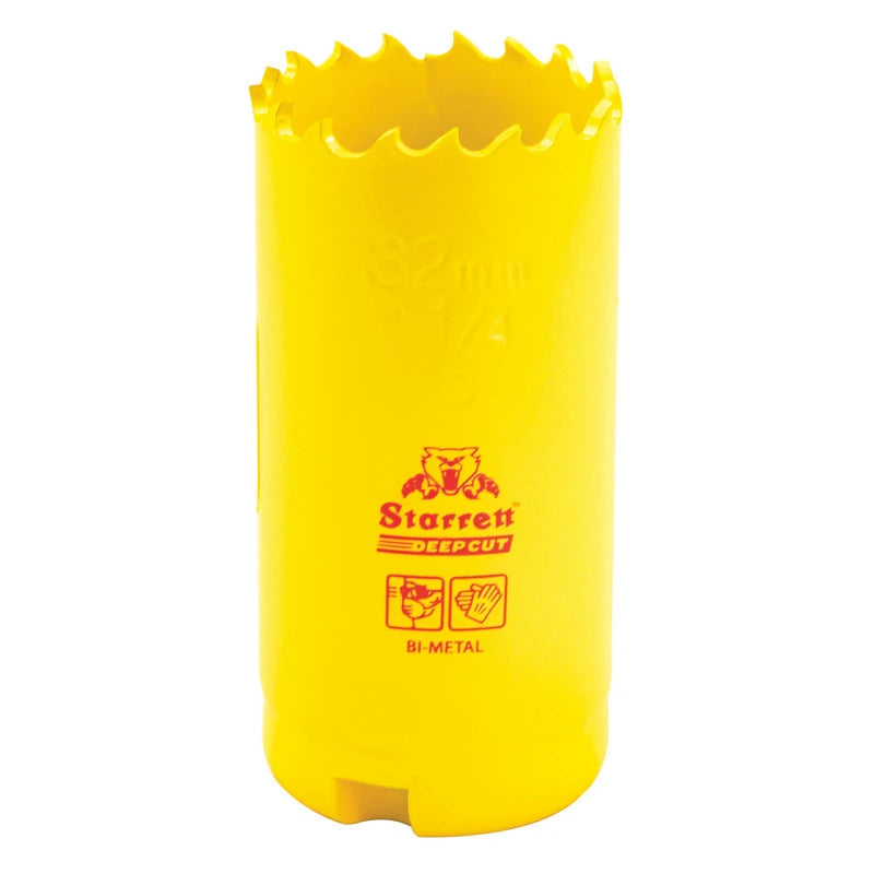Scie cloche bimétal à coupe profonde Starrett DCH0114-G, 1-1/4 po (32 mm)