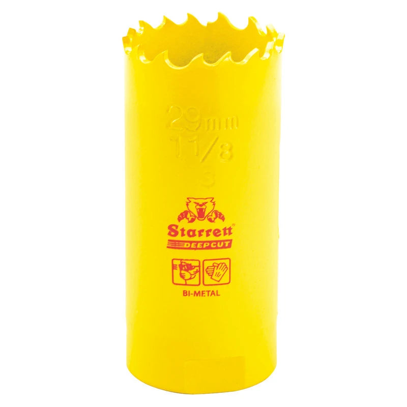 Scie cloche bimétal à coupe profonde Starrett DCH0118-G, 1-1/8 po (29 mm)