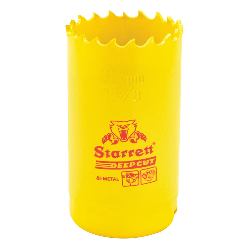 Scie cloche bimétal à coupe profonde Starrett DCH0138-G, 1-3/8 po (35 mm)