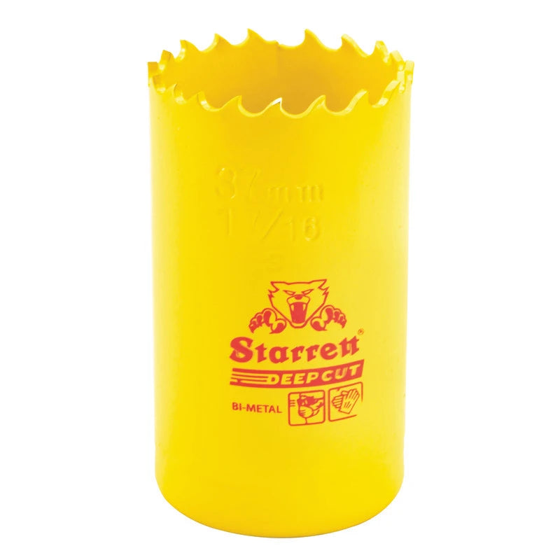 Scie cloche bimétal à coupe profonde Starrett DCH0176-G, 1-7/16 po (37 mm)