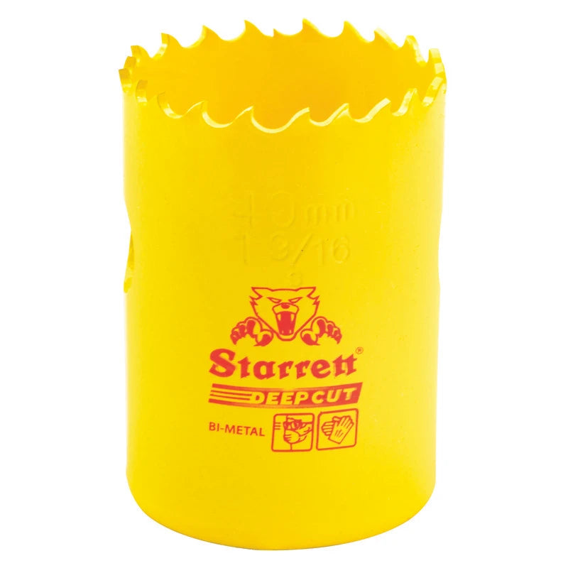 Scie cloche bimétal à coupe profonde Starrett DCH0196-G, 1-9/16 po (40 mm)
