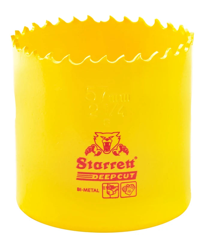 Scie cloche bimétal à coupe profonde Starrett DCH0214-G, 2-1/4 po (57 mm)