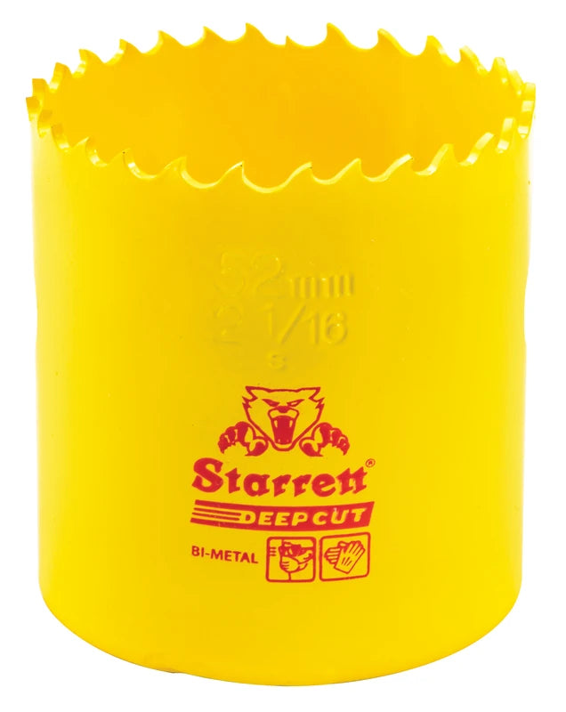 Scie cloche bimétal à coupe profonde Starrett DCH0216-G, 2-1/16 po (52 mm)