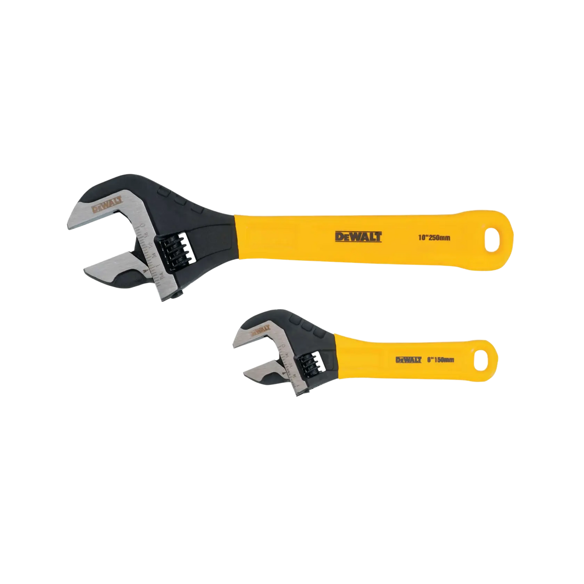 Jeu de clés à molette DeWalt DWHT75497 à poignée trempée, 150 mm et 250 mm, 2 pièces
