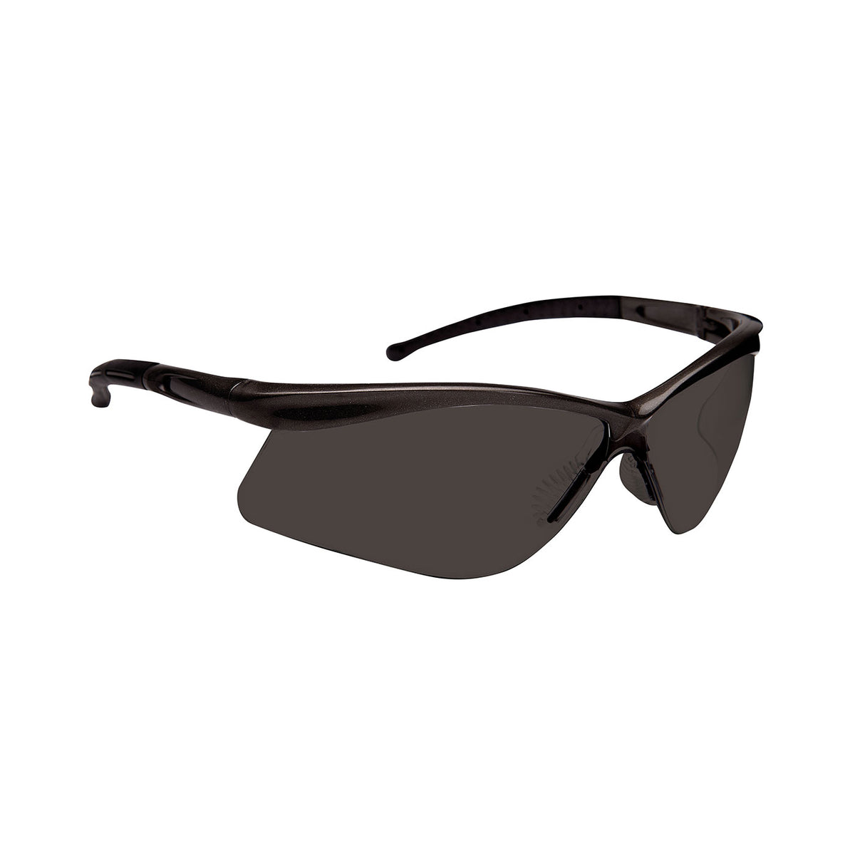 Dynamic EP100BS, lunettes de sécurité semi-cerclées, verres fumés, monture noire