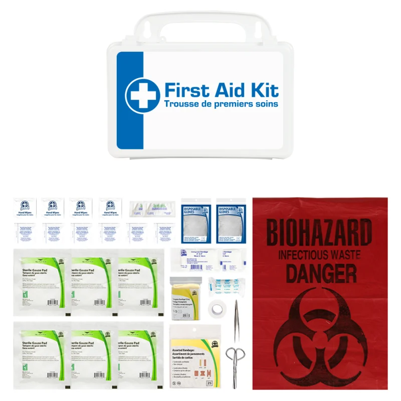 Trousse de premiers soins personnelle Wasip type 1, boîtier en plastique, CSA Z1220-17 (F78PP010)