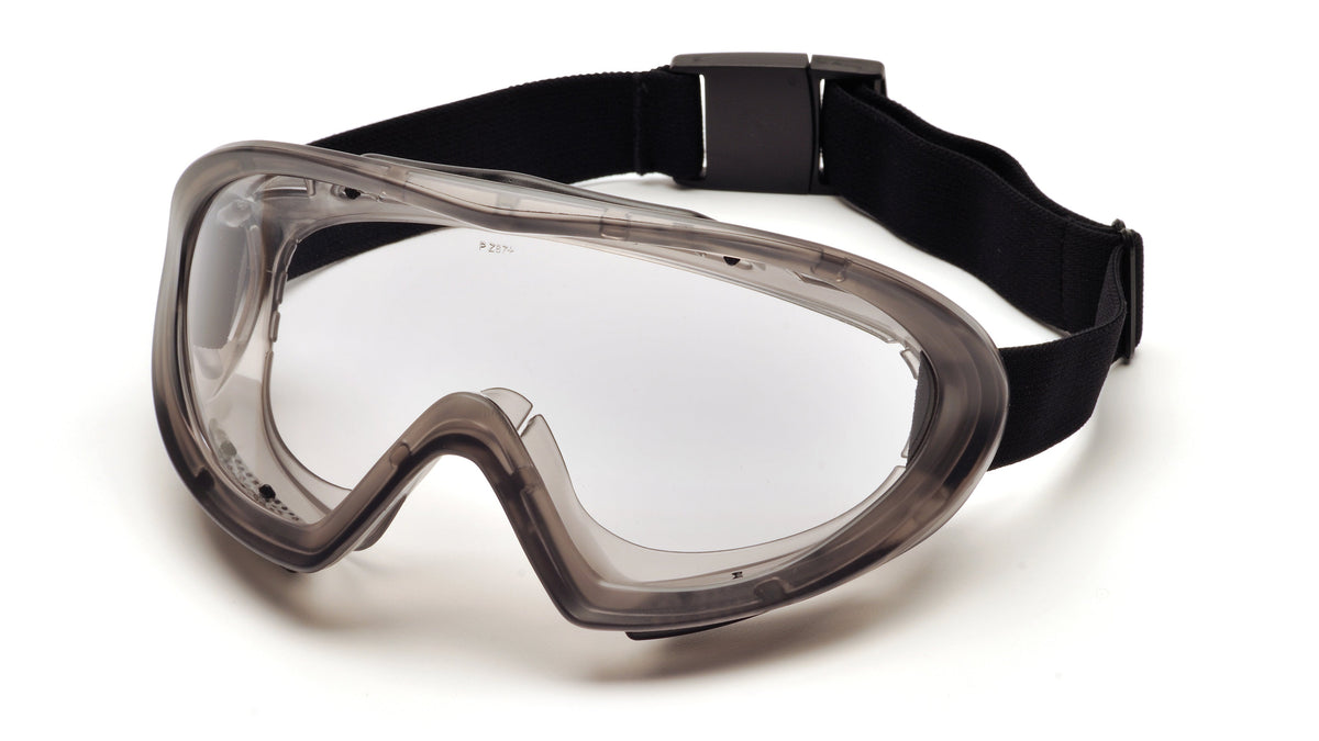 Lunettes-masque Capstone GG504T, monture grise, écran transparent
