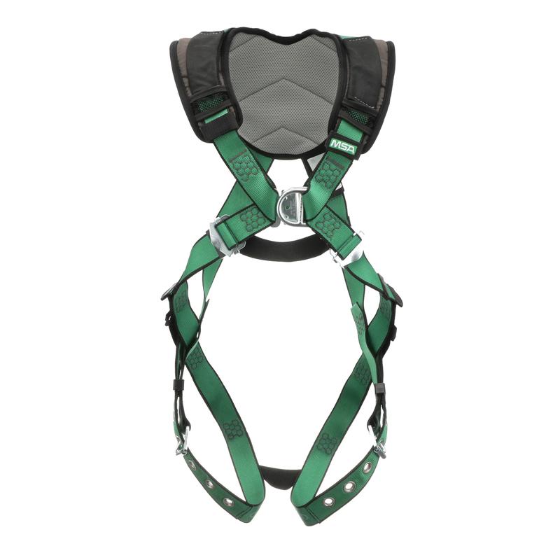 Harnais de sécurité intégral MSA 10206094, taille très grand (XL), anneaux en D dos et poitrine, boucles à languette