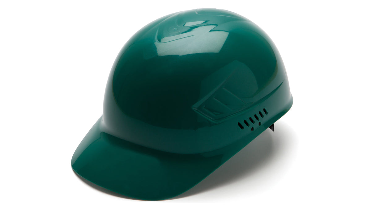 Casquette anti-heurt Pyramex Ridgeline, verte, suspension à 4 points Glide Lock (pas un casque de sécurité)
