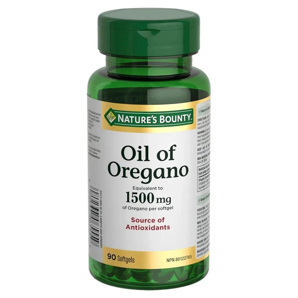 Nature's Bounty Oregano Oil 1500mg - Immunity & Antioxidant | 80 Softgels