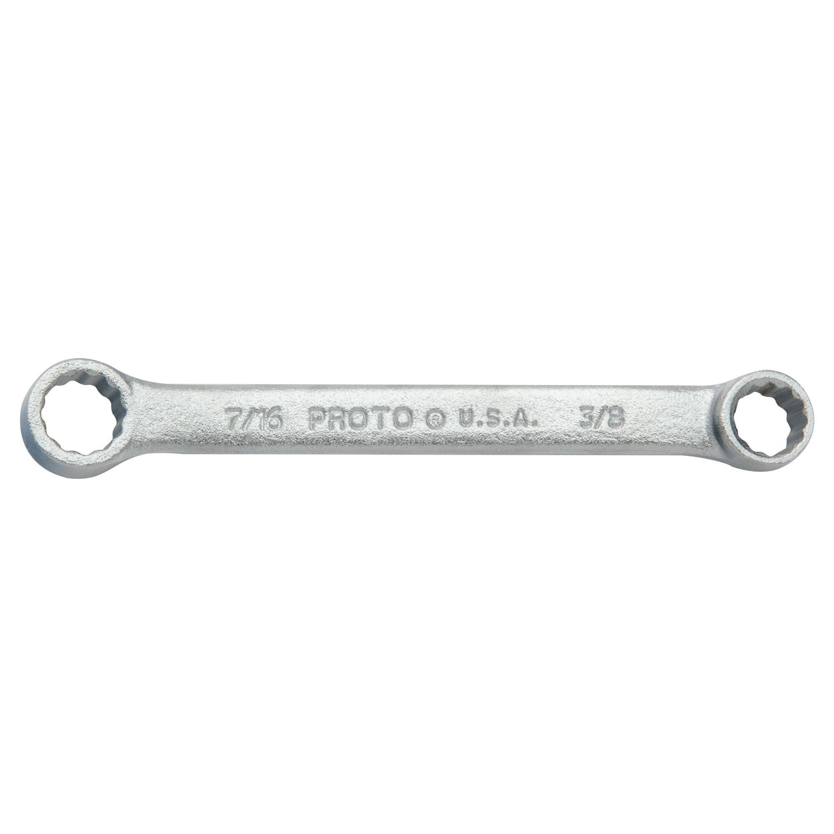 Clé polygonale double courte à 12 pans, finition satinée Proto J1122, 3/8 po x 7/16 po