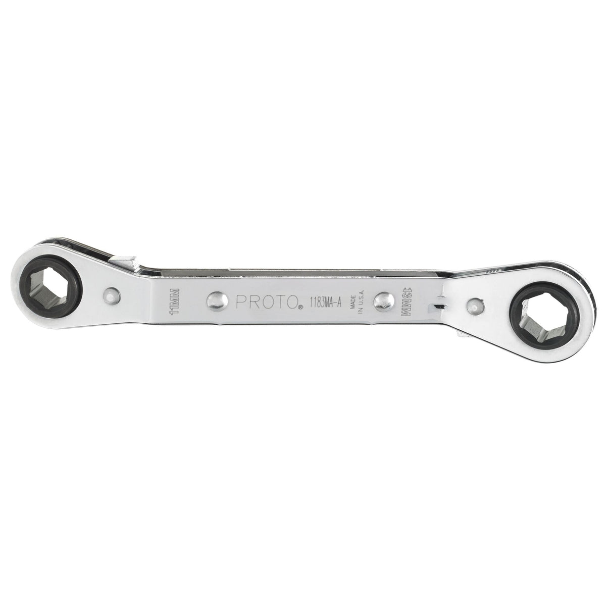 Clé polygonale double à cliquet, coudée et réversible, Proto J1183MA-A, 11 mm x 13 mm, 6 pans