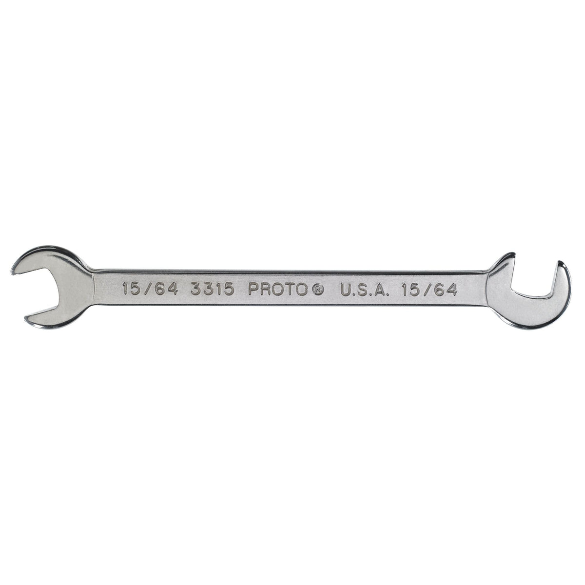 Clé plate inclinée courte Proto J3315, 15/64 po, satinée