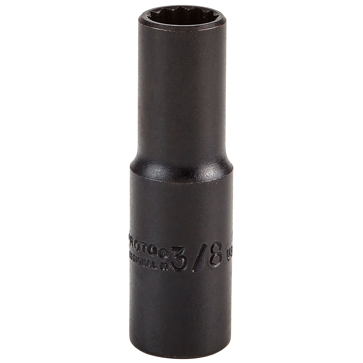 Douille longue 12 pans oxyde noir Proto J5012B, carré 3/8 po, 3/8 po