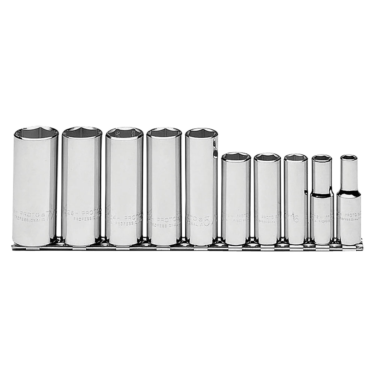 Jeu de douilles longues à 6 pans Proto J52111, entraînement 3/8 po, 10 pièces
