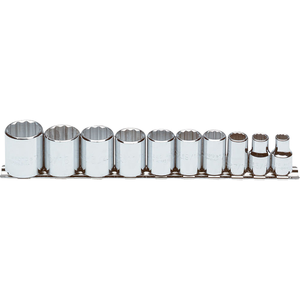 Jeu de douilles à 12 pans Proto J52118, entraînement 3/8 po, 10 pièces