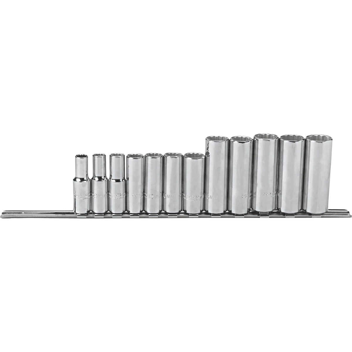Jeu de douilles longues métriques à 12 pans Proto J52209, entraînement 3/8 po, 12 pièces