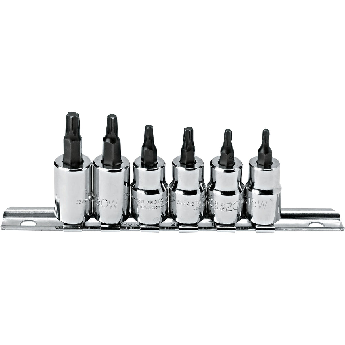 Jeu de douilles-embouts à 6 lobes Proto J5238C, entraînement 3/8 po, 6 pièces