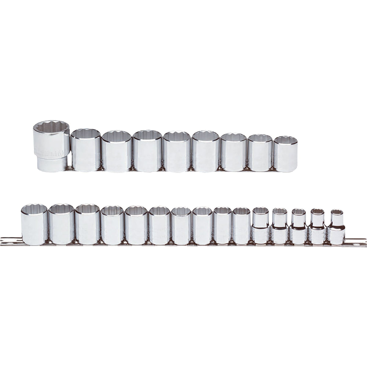 Jeu de douilles métriques à 12 pans Proto J54211, entraînement 1/2 po, 24 pièces