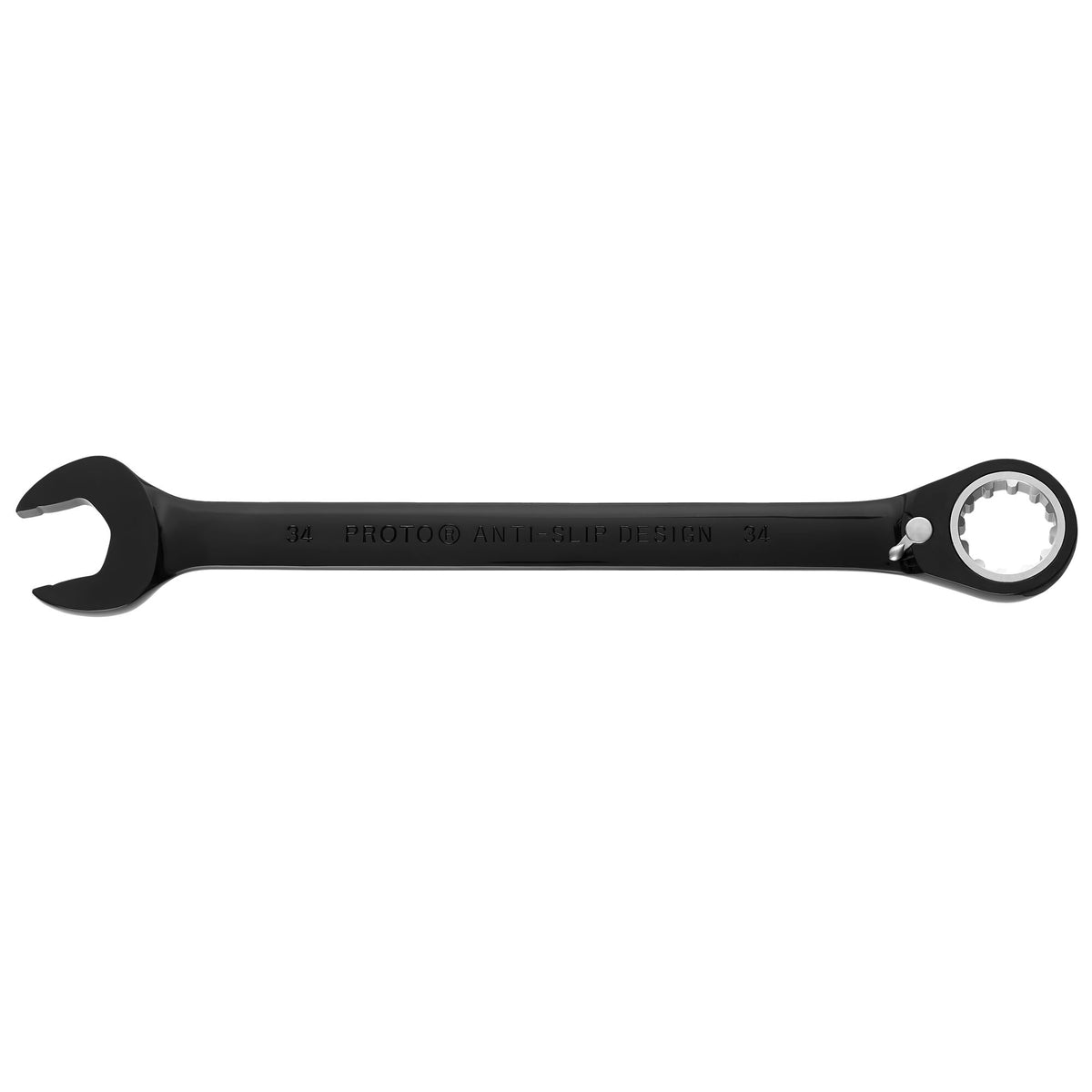 Clé mixte à cliquet réversible à profil spline Proto JSCVM34, 34 mm