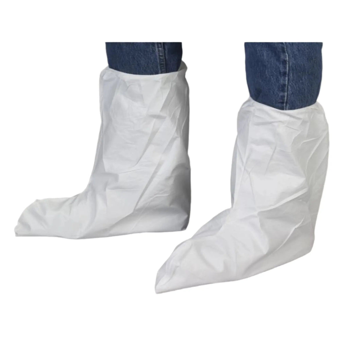 Couvre-bottes Lakeland CTL903P blancs à haut élastique, 17 po, caisse de 200 paires (prix pour la caisse)