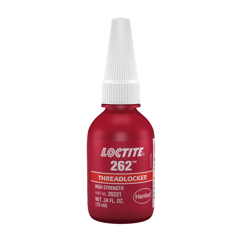 Frein-filet rouge Loctite 262, résistance moyenne à élevée, bouteille de 10 mL